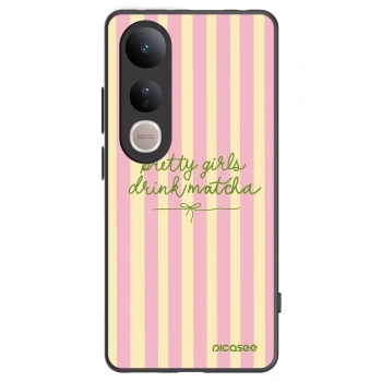 Picasee crna silikonska maskica za Vivo V50 Lite 5G - Pretty matcha