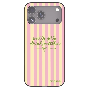 Picasee crna silikonska maskica za Apple iPhone 17 Pro Max - Pretty matcha