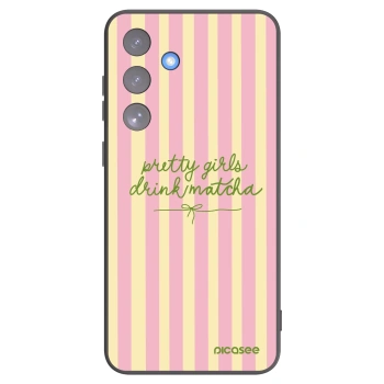 Picasee crna silikonska maskica za Samsung Galaxy S25 FE 5G - Pretty matcha