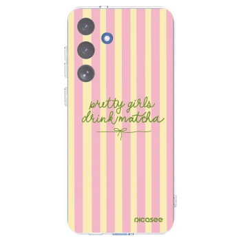 Picasee silikonska prozirna maskica za Samsung Galaxy S25 FE 5G - Pretty matcha