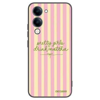 Picasee crna silikonska maskica za Vivo Y29s 5G - Pretty matcha