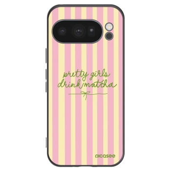 Picasee crna silikonska maskica za Google Pixel 10 Pro - Pretty matcha