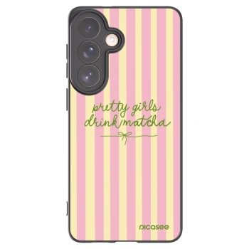 Picasee crna silikonska maskica za Samsung Galaxy S26+ - Pretty matcha