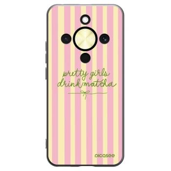 Picasee crna silikonska maskica za Honor Magic8 Lite 5G - Pretty matcha