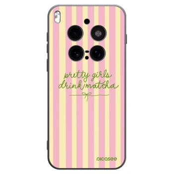 Picasee crna silikonska maskica za Vivo X300 Pro - Pretty matcha