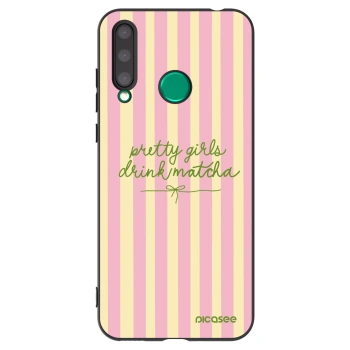 Picasee crna silikonska maskica za Honor 20 Lite - Pretty matcha