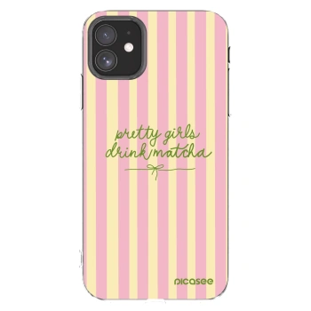 Picasee silikonska prozirna maskica za Apple iPhone 11 - Pretty matcha