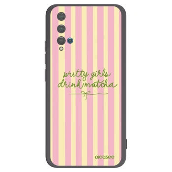 Picasee crna silikonska maskica za Huawei Nova 5T - Pretty matcha