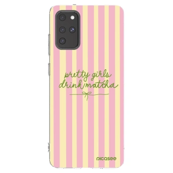 Picasee silikonska prozirna maskica za Samsung Galaxy S20+ G985F - Pretty matcha