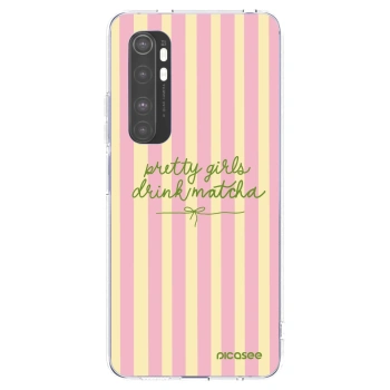 Picasee silikonska prozirna maskica za Xiaomi Mi Note 10 Lite - Pretty matcha