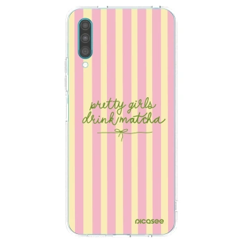 Picasee silikonska prozirna maskica za Samsung Galaxy A30s A307F - Pretty matcha