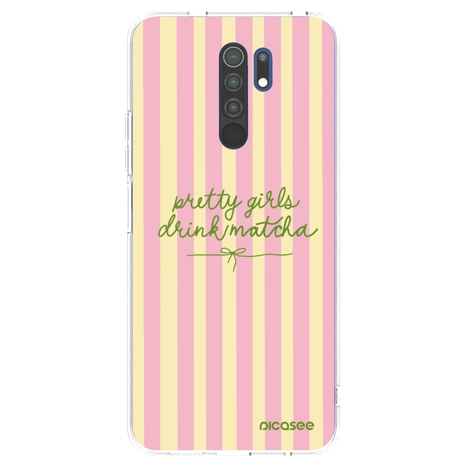 Picasee silikonska prozirna maskica za Xiaomi Redmi 9 - Pretty matcha