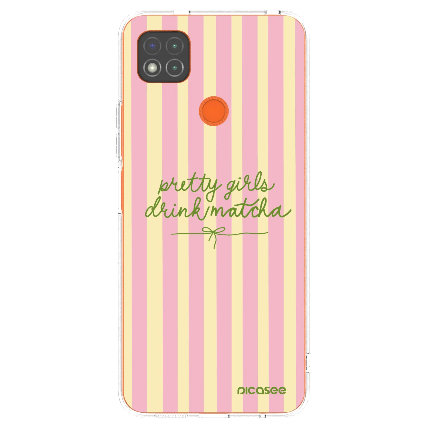 Picasee silikonska prozirna maskica za Xiaomi Redmi 9C - Pretty matcha