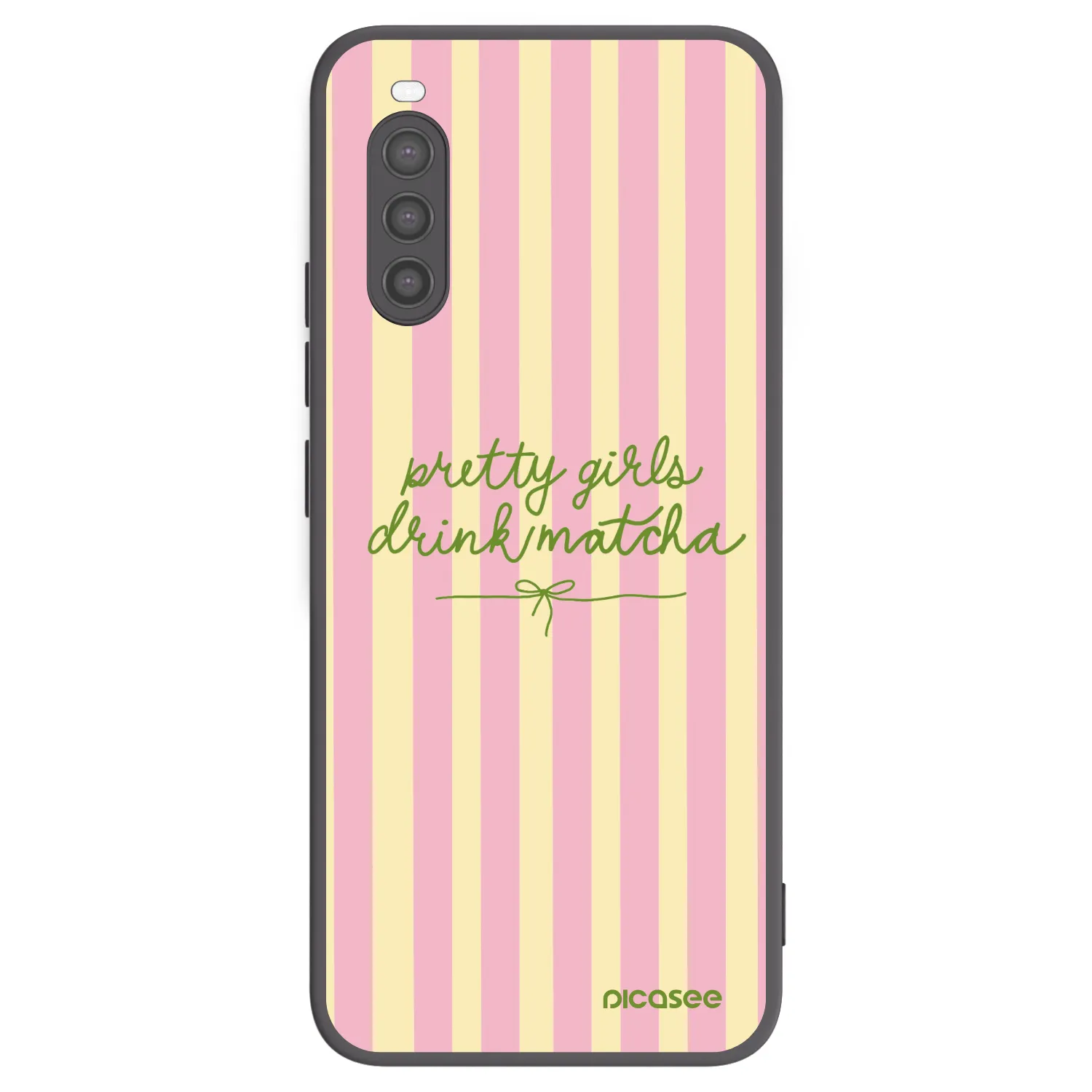 Picasee crna silikonska maskica za Sony Xperia 10 II - Pretty matcha