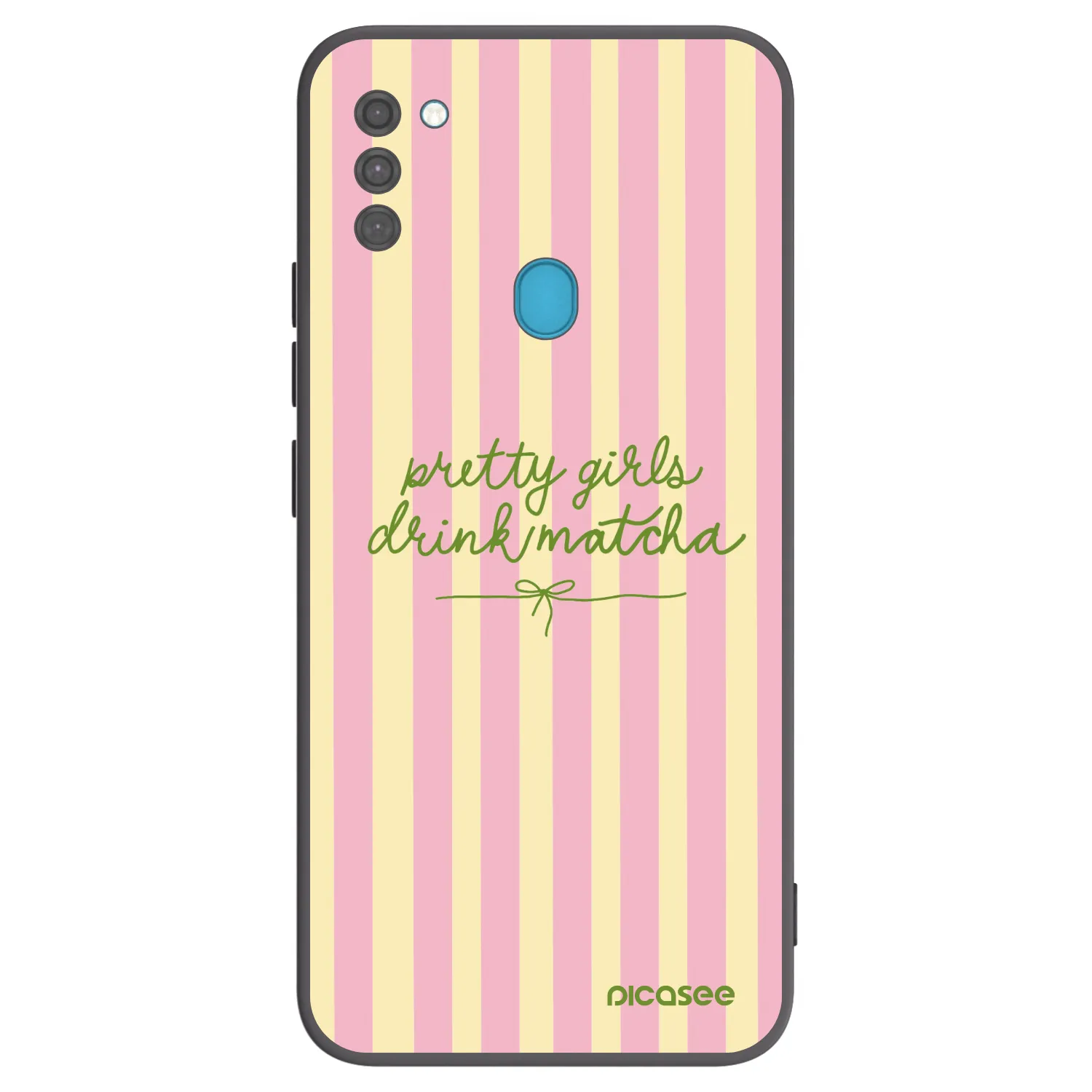 Picasee crna silikonska maskica za Samsung Galaxy M11 - Pretty matcha