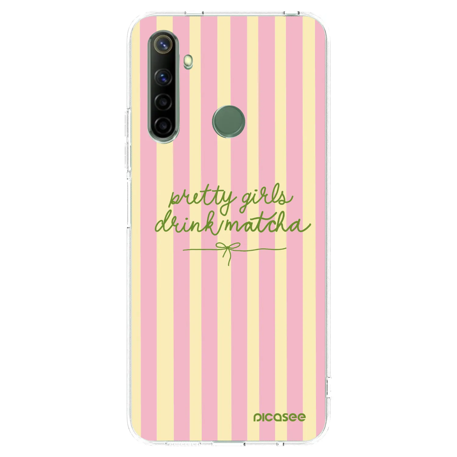 Picasee silikonska prozirna maskica za Realme 6i - Pretty matcha