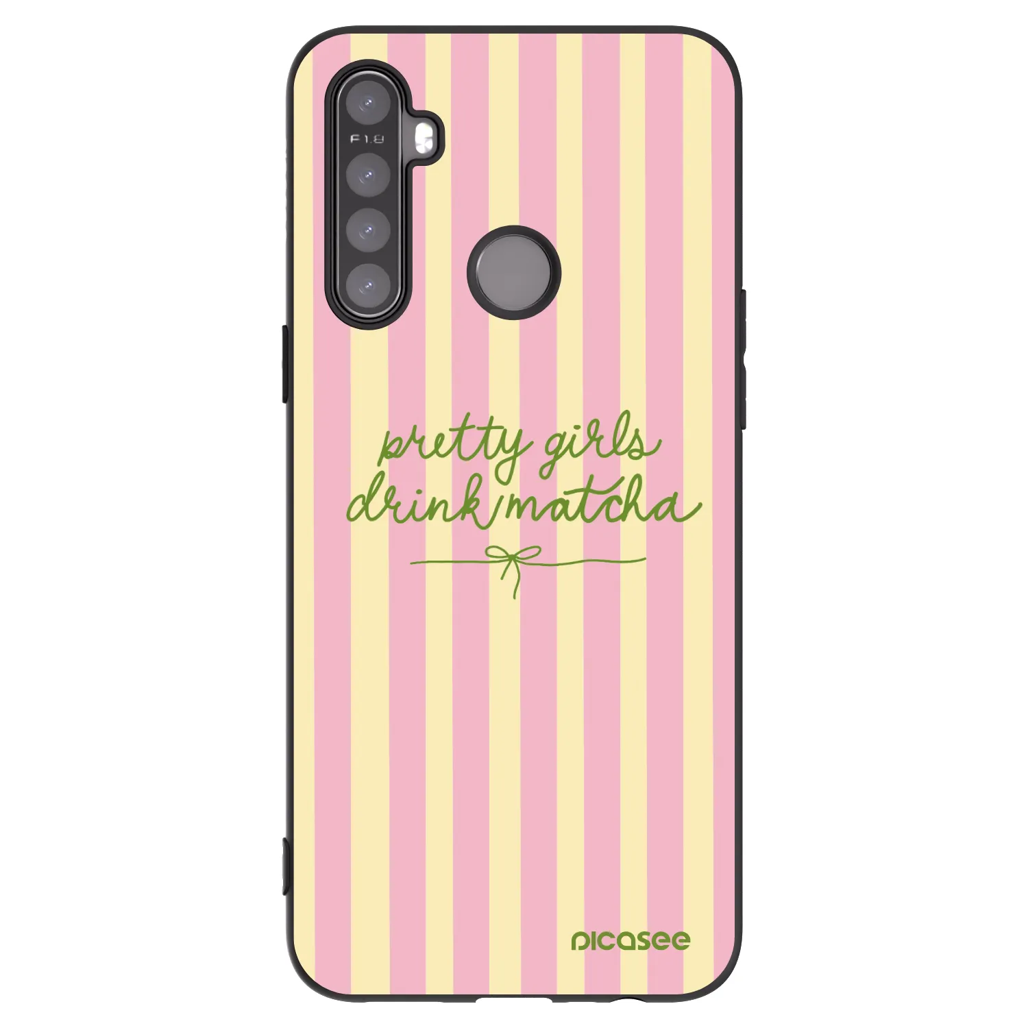 Picasee crna silikonska maskica za Realme 6i - Pretty matcha