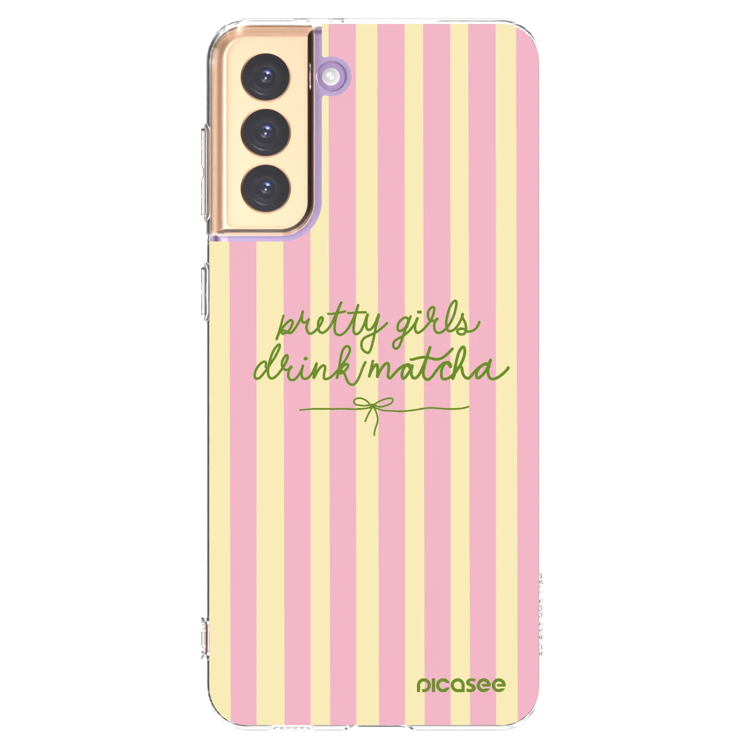Picasee silikonska prozirna maskica za Samsung Galaxy S21+ 5G G996F - Pretty matcha
