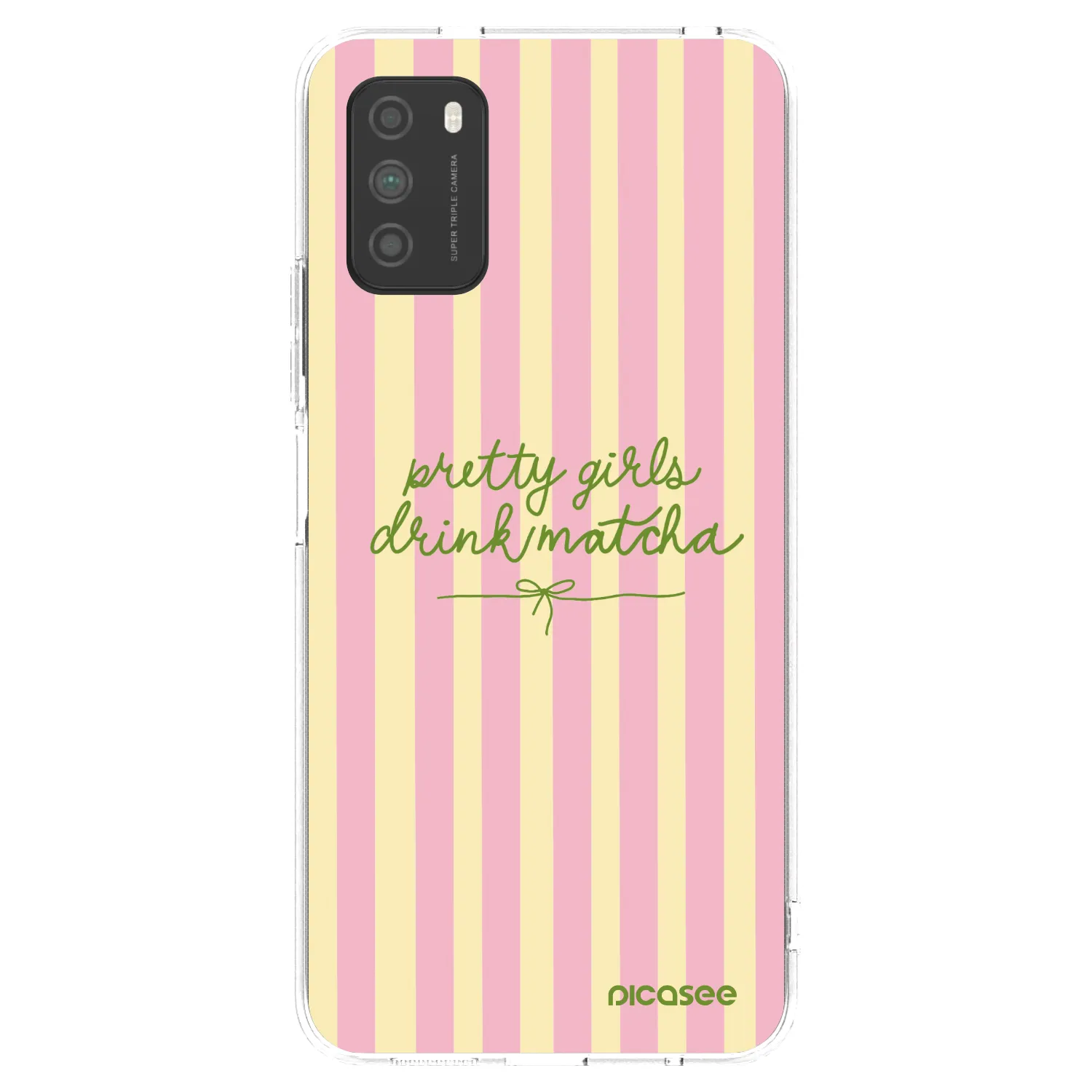 Picasee silikonska prozirna maskica za Xiaomi Poco M3 - Pretty matcha