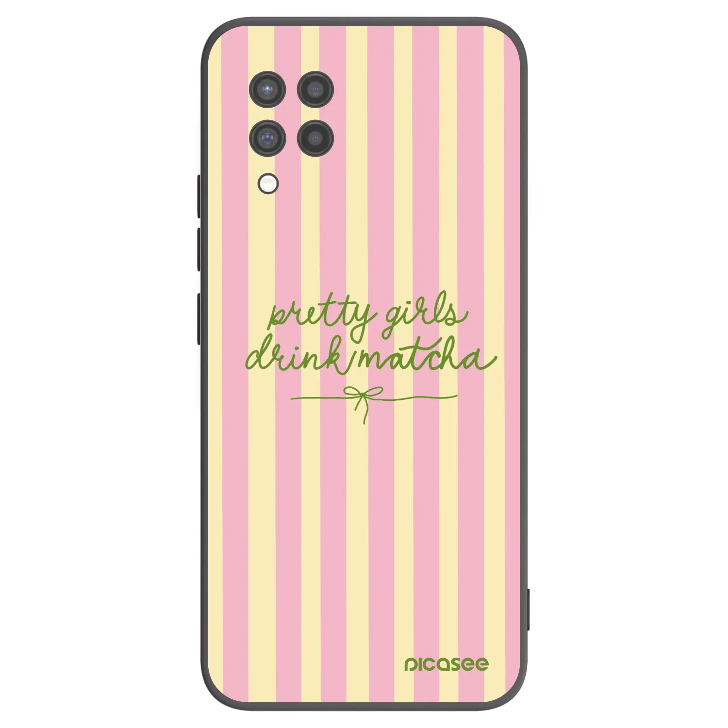 Picasee crna silikonska maskica za Samsung Galaxy A42 A426B - Pretty matcha