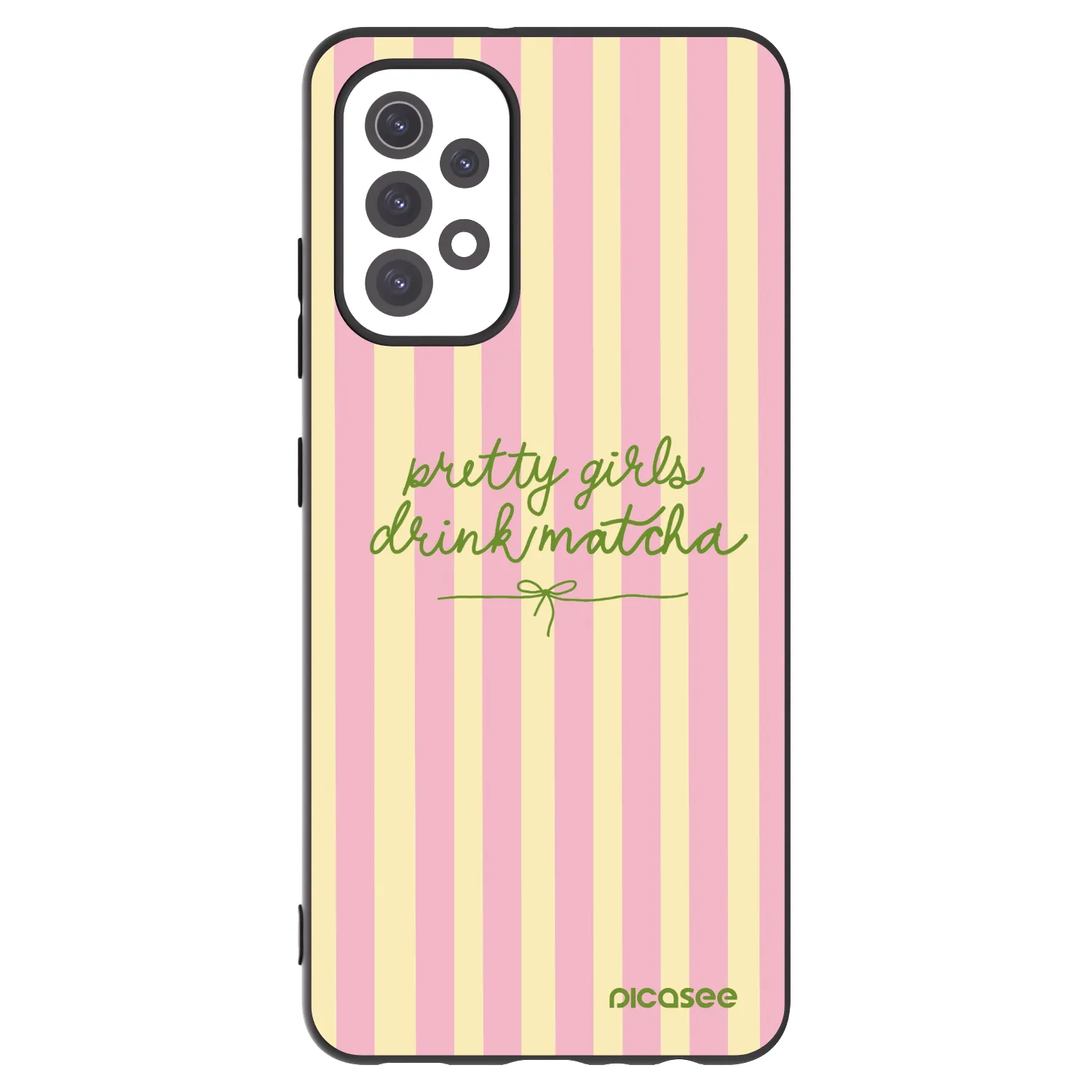 Picasee crna silikonska maskica za Samsung Galaxy A32 5G A326B - Pretty matcha