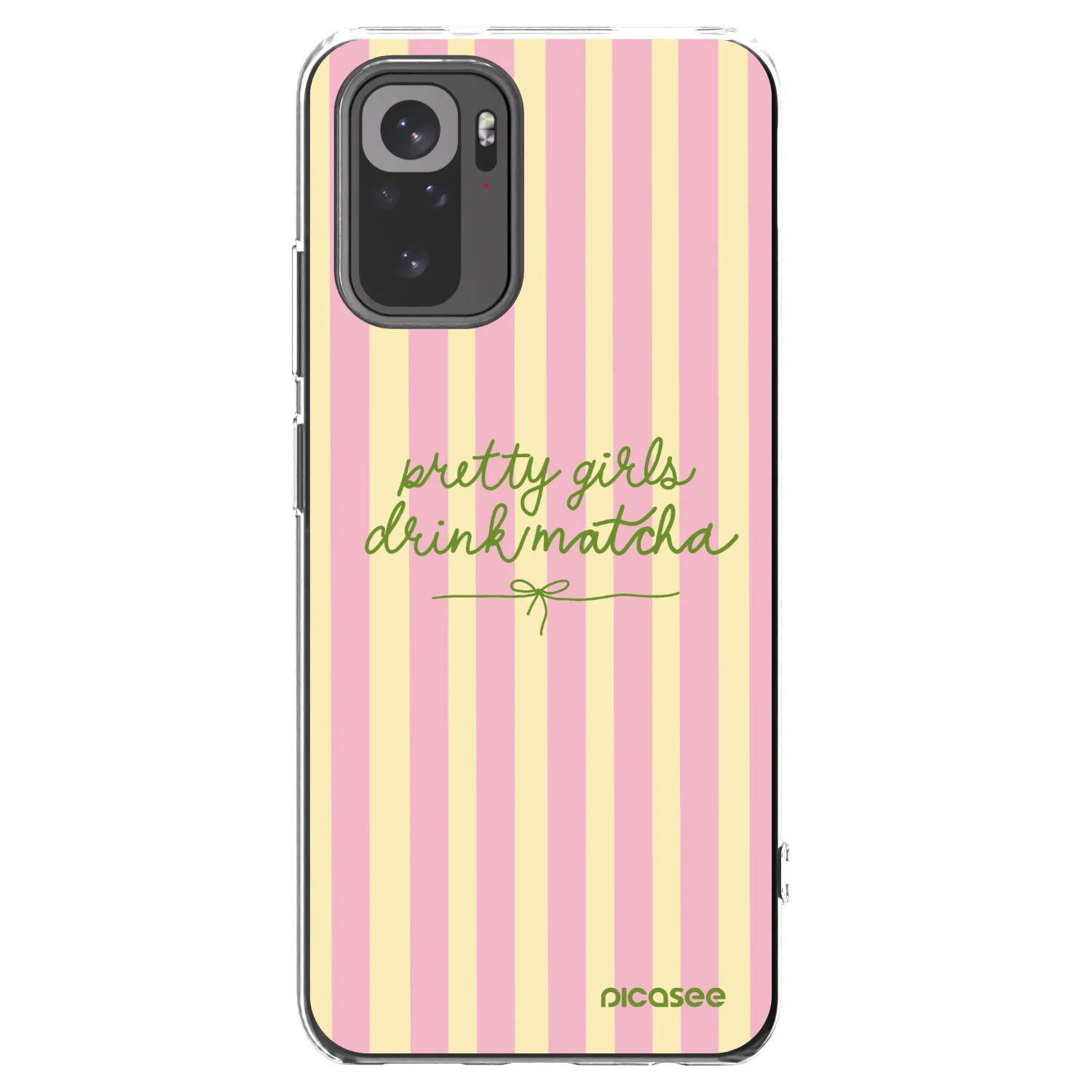 Picasee silikonska prozirna maskica za Xiaomi Redmi Note 10S - Pretty matcha