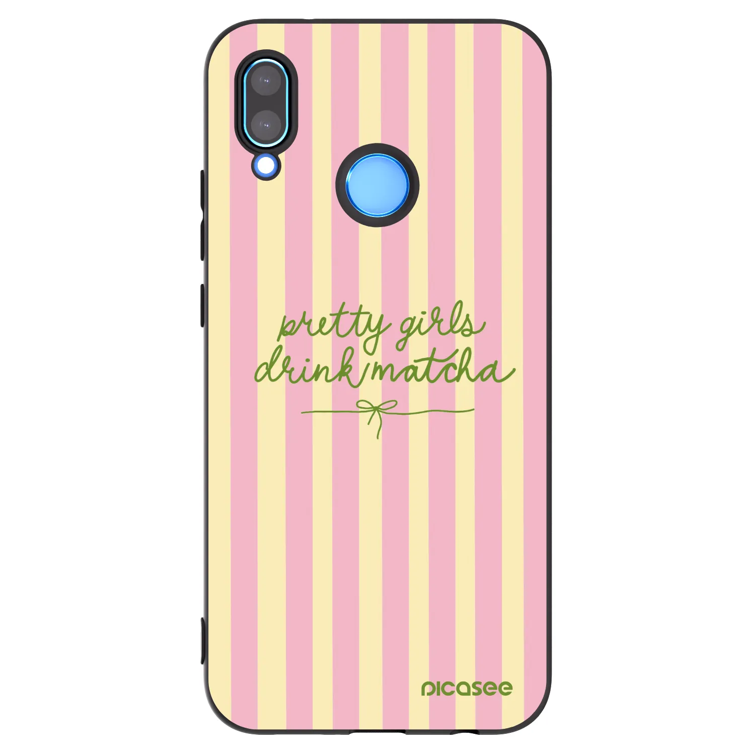 Picasee crna silikonska maskica za Huawei P20 Lite - Pretty matcha