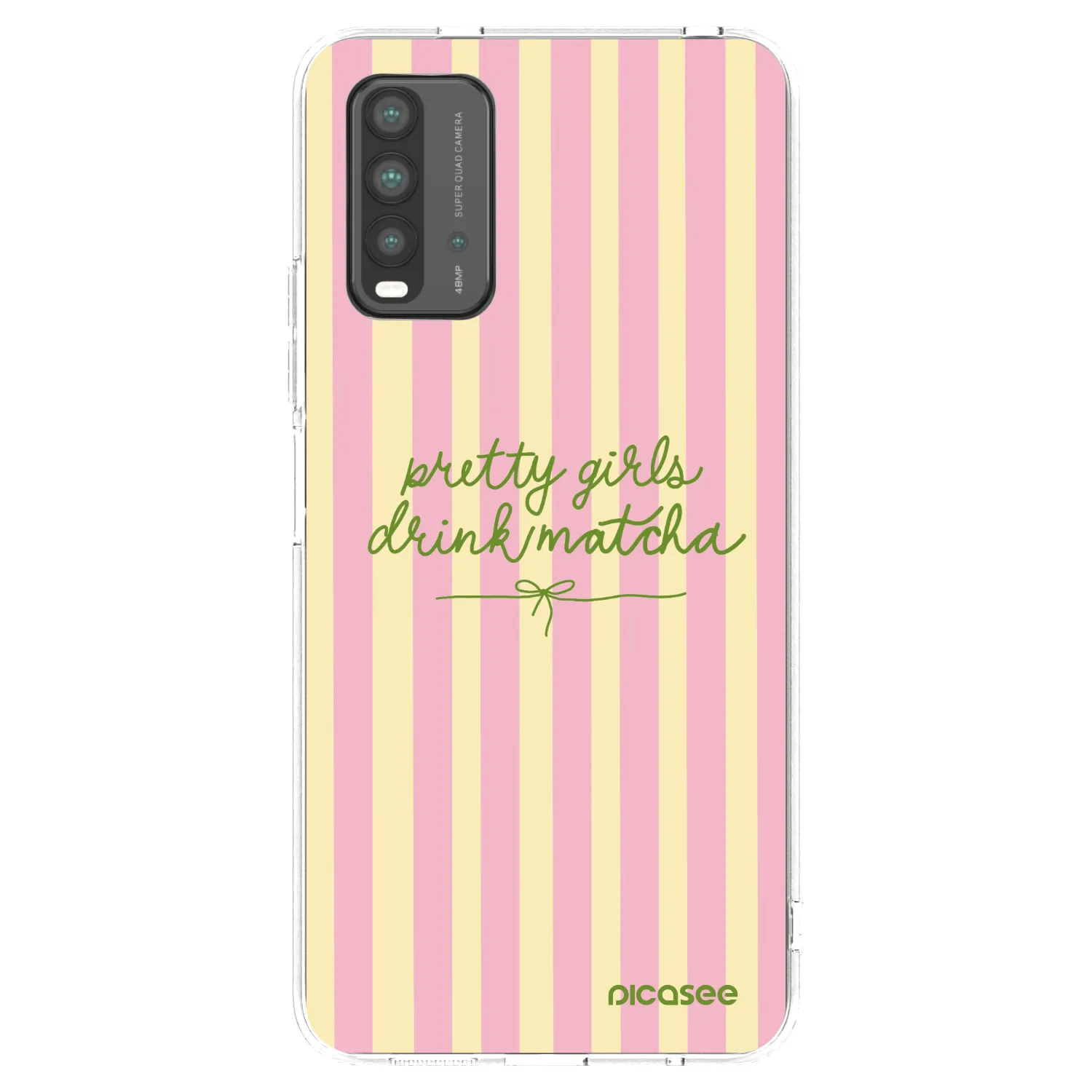 Picasee crna silikonska maskica za Xiaomi Redmi 9T - Pretty matcha