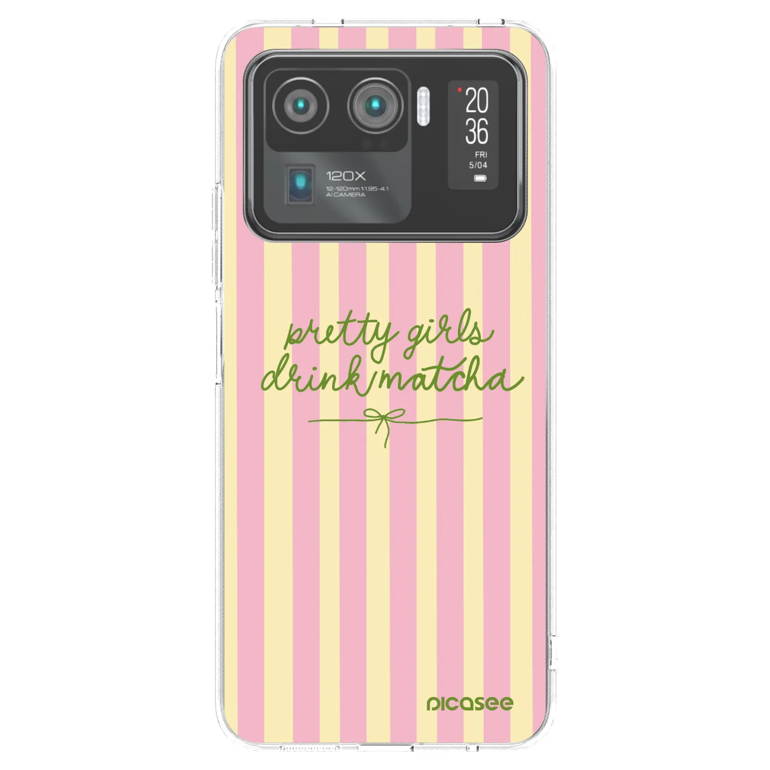 Picasee silikonska prozirna maskica za Xiaomi Mi 11 Ultra - Pretty matcha