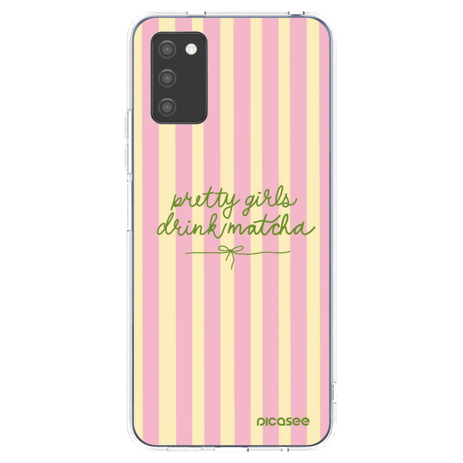 Picasee silikonska prozirna maskica za Samsung Galaxy A02s A025G - Pretty matcha