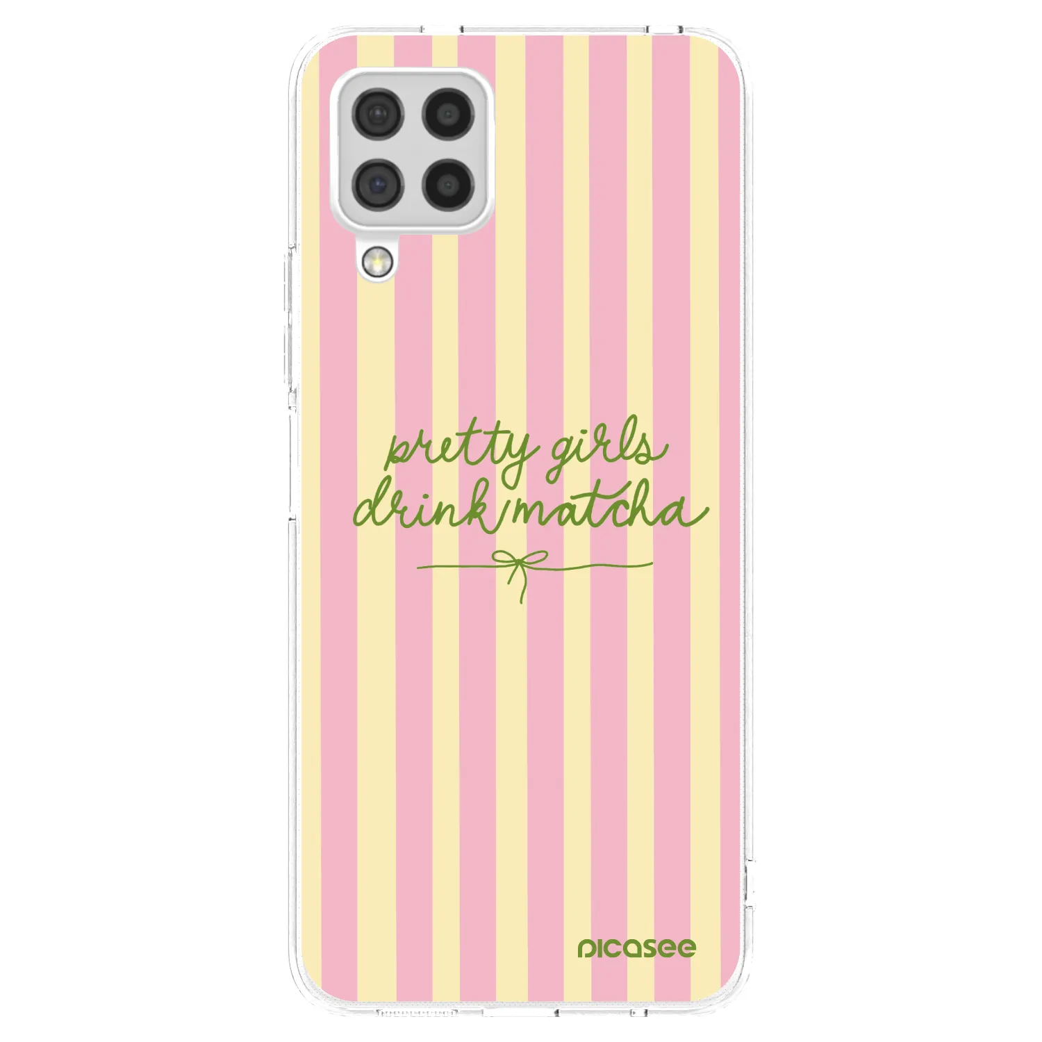 Picasee silikonska prozirna maskica za Samsung Galaxy A22 A225F 4G - Pretty matcha