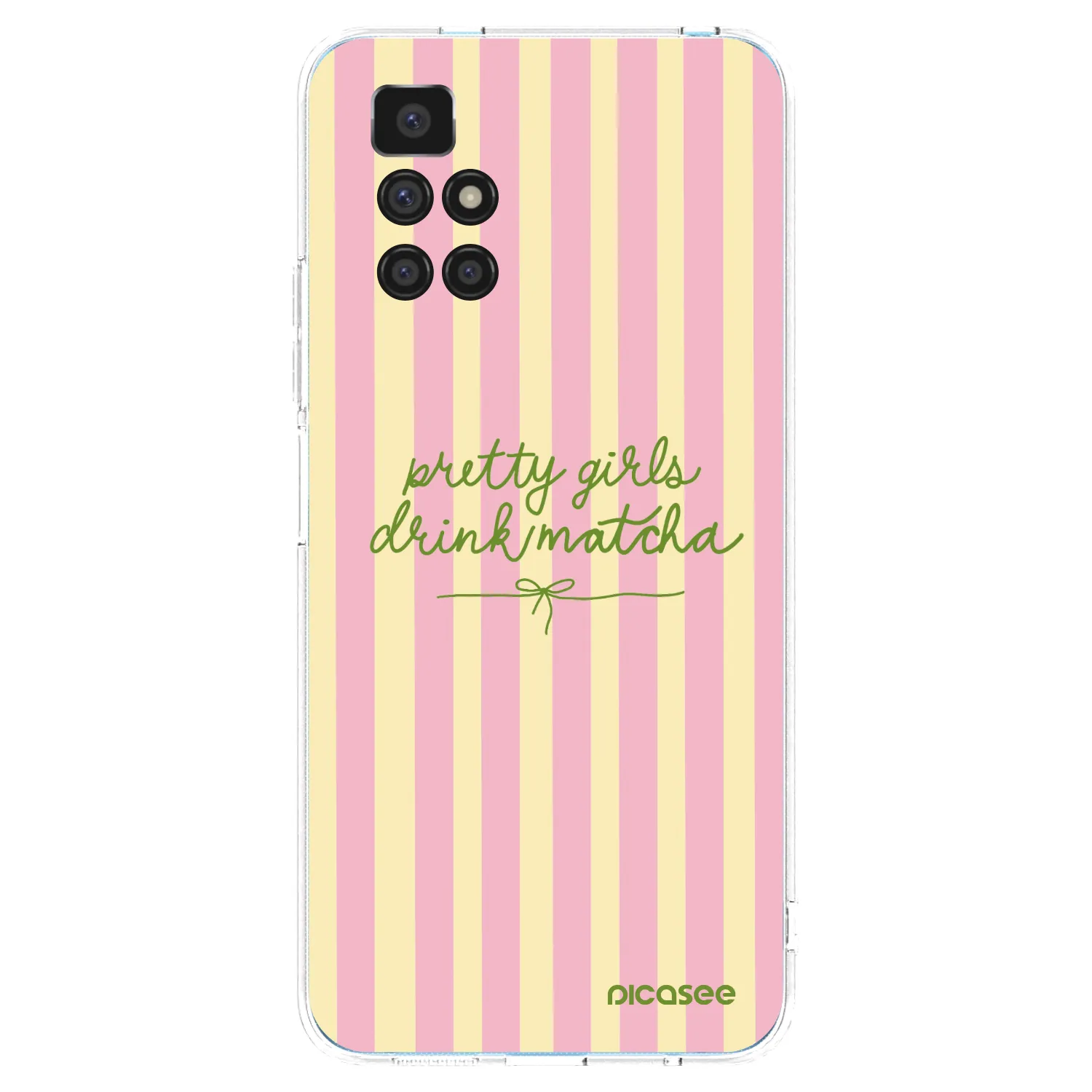 Picasee silikonska prozirna maskica za Xiaomi Redmi 10 - Pretty matcha