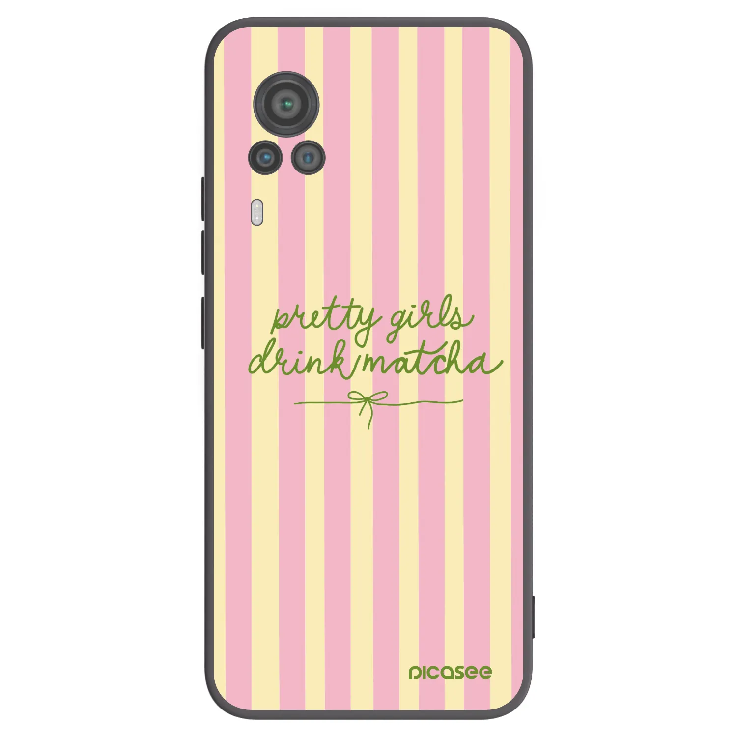 Picasee crna silikonska maskica za Vivo X60 Pro 5G - Pretty matcha
