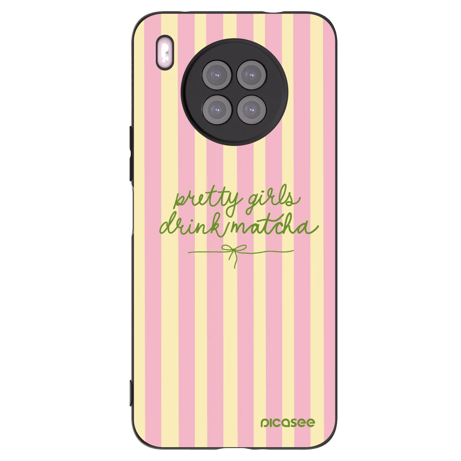 Picasee crna silikonska maskica za Huawei Nova 8i - Pretty matcha