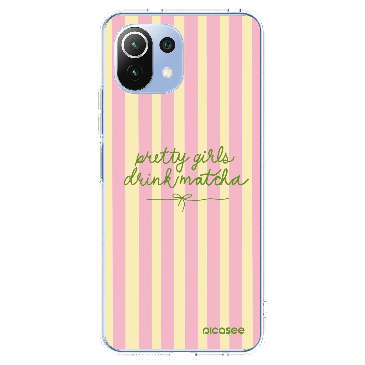 Picasee silikonska prozirna maskica za Xiaomi 11 Lite 5G NE - Pretty matcha