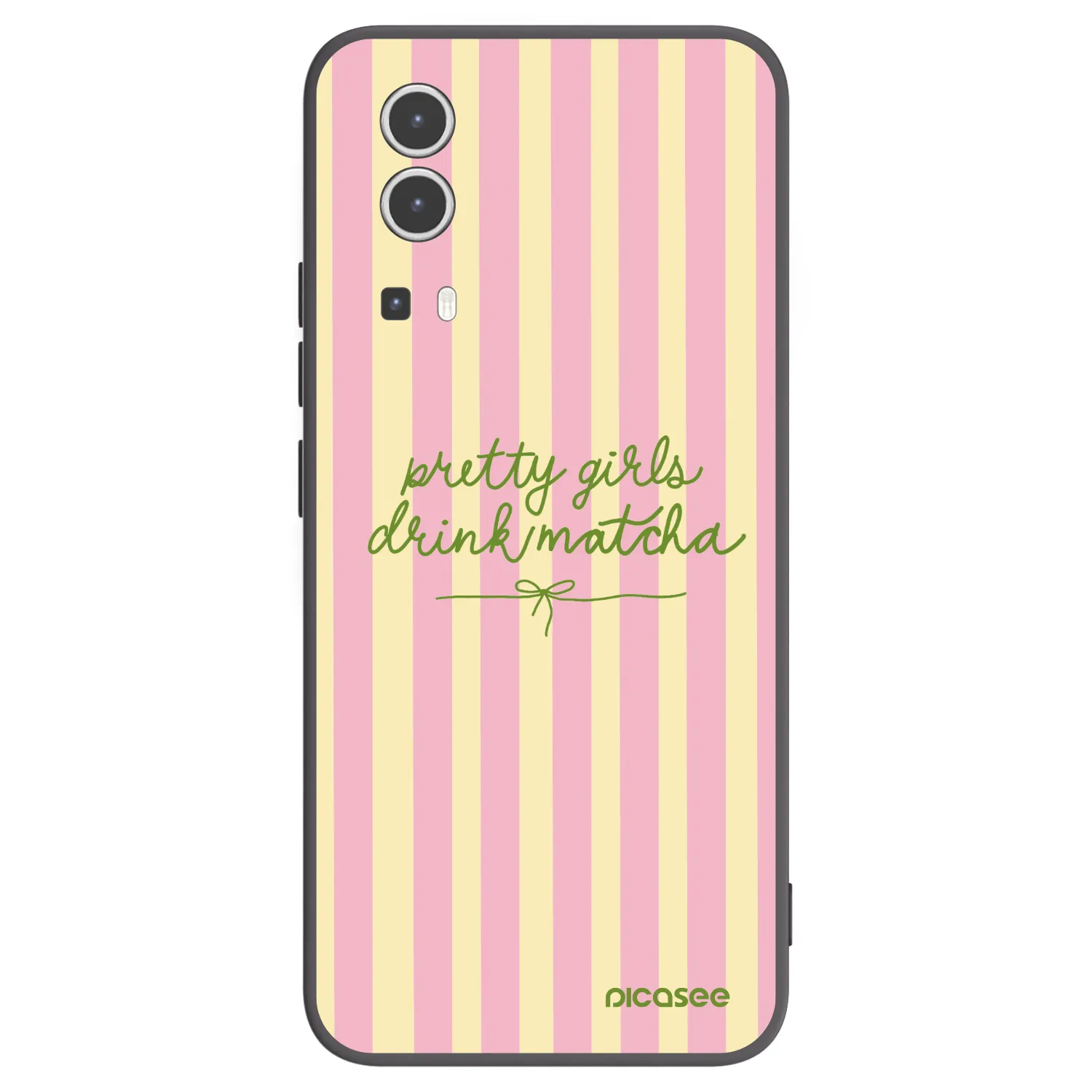 Picasee crna silikonska maskica za Vivo Y72 5G - Pretty matcha