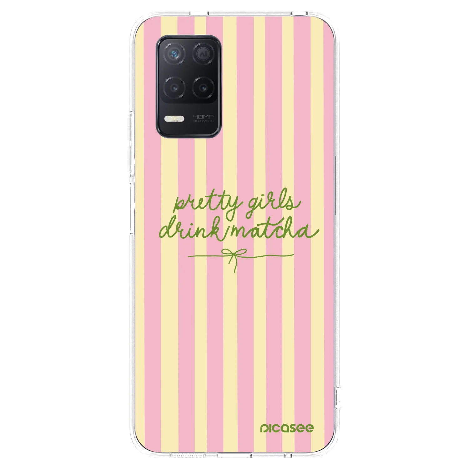 Picasee silikonska prozirna maskica za Realme 8 5G - Pretty matcha