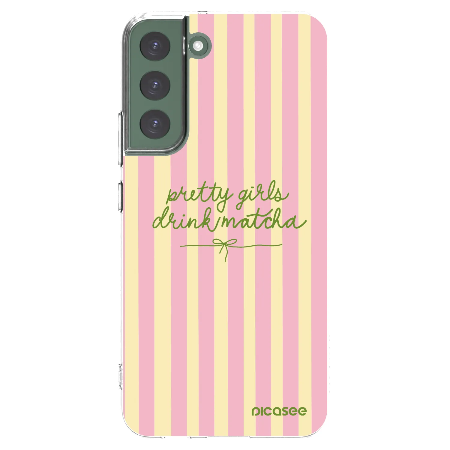Picasee silikonska prozirna maskica za Samsung Galaxy S22+ 5G - Pretty matcha