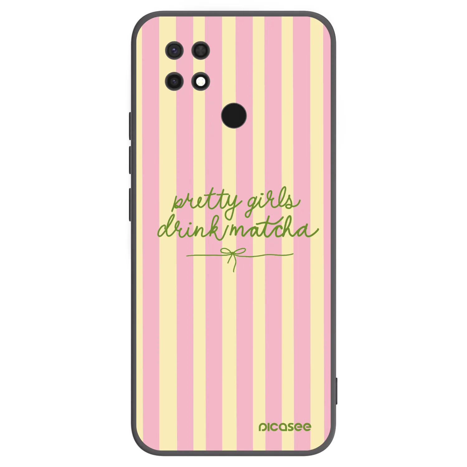Picasee crna silikonska maskica za Xiaomi Redmi 10C - Pretty matcha