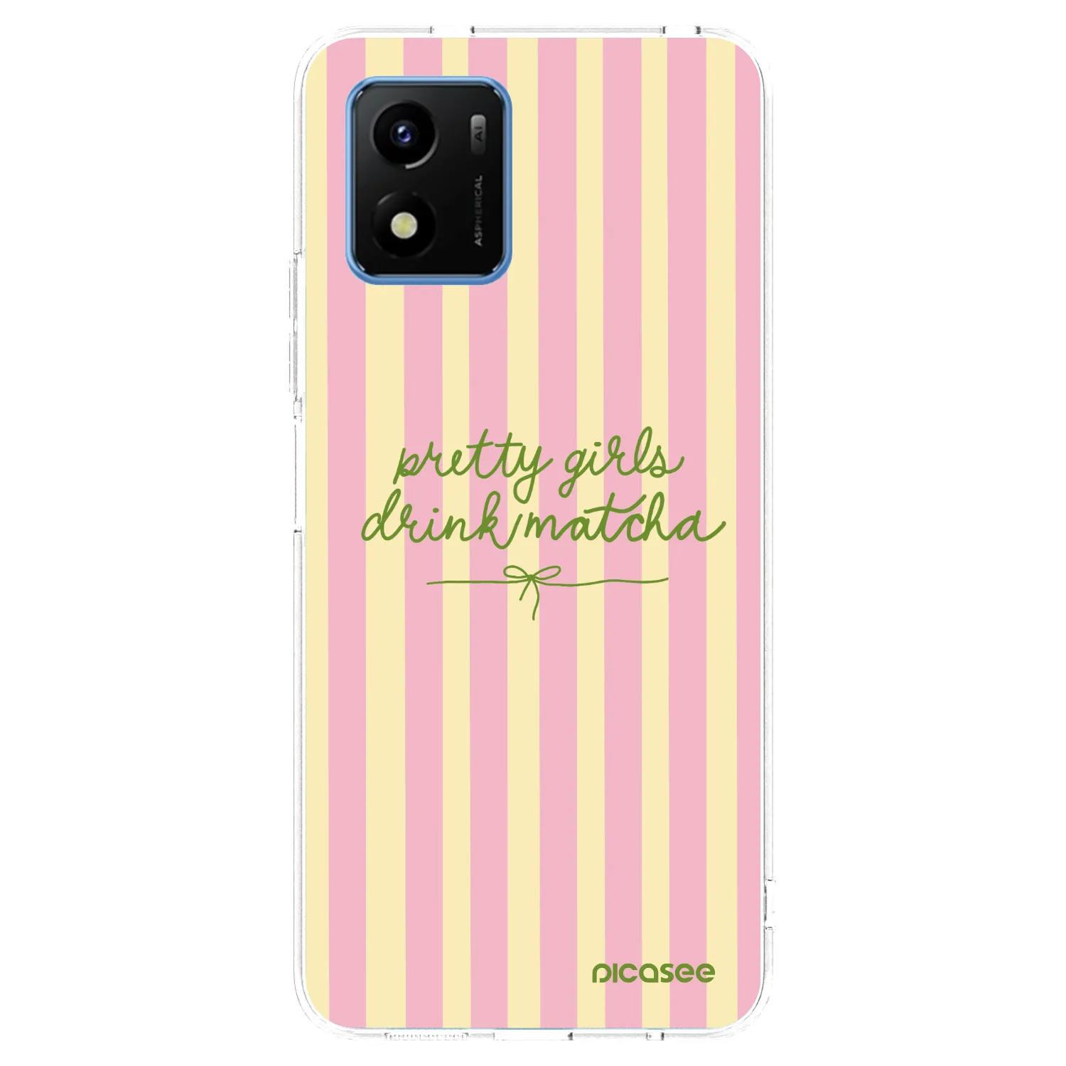 Picasee silikonska prozirna maskica za Vivo Y01 - Pretty matcha
