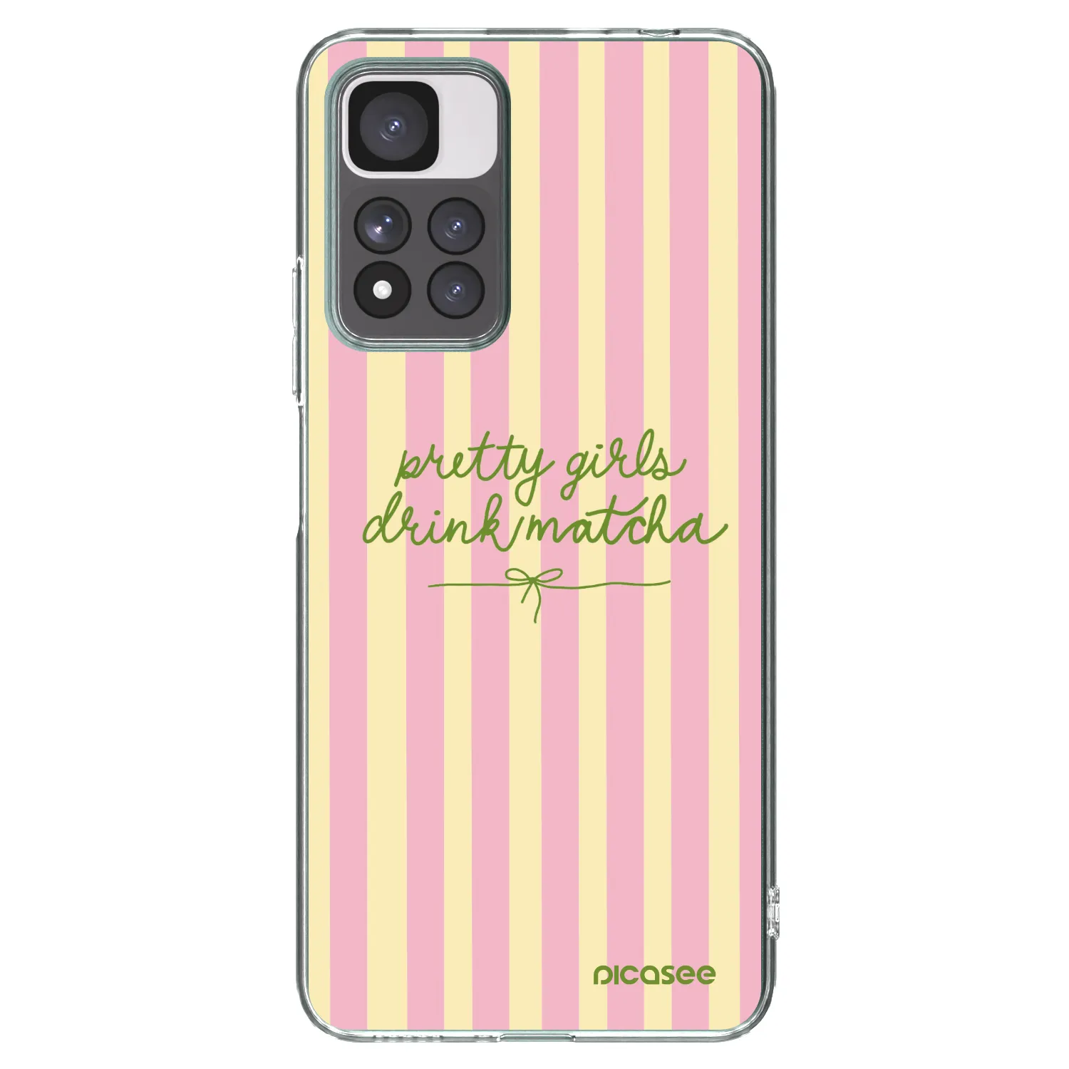 Picasee silikonska prozirna maskica za Xiaomi Redmi Note 11 Pro+ 5G - Pretty matcha