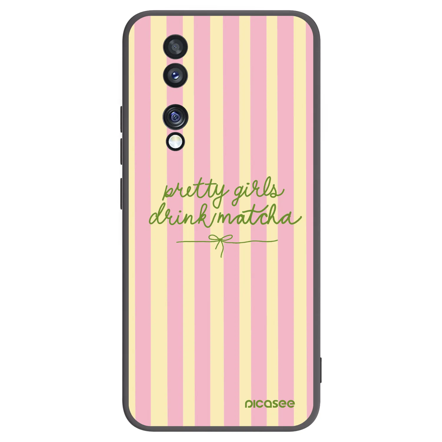 Picasee crna silikonska maskica za Honor 70 - Pretty matcha