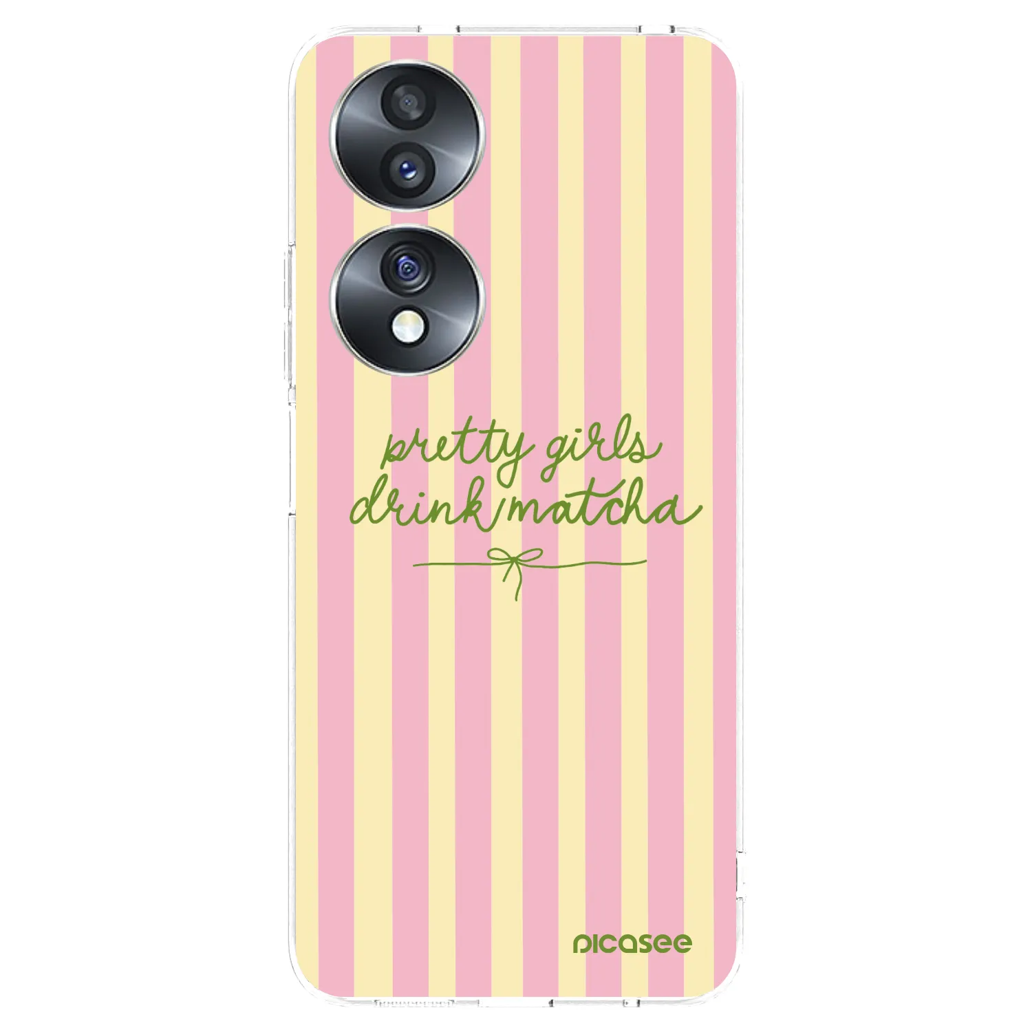 Picasee silikonska prozirna maskica za Honor 70 - Pretty matcha