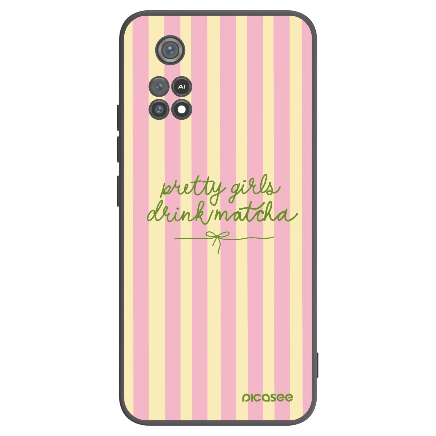 Picasee crna silikonska maskica za Xiaomi Poco M4 Pro - Pretty matcha
