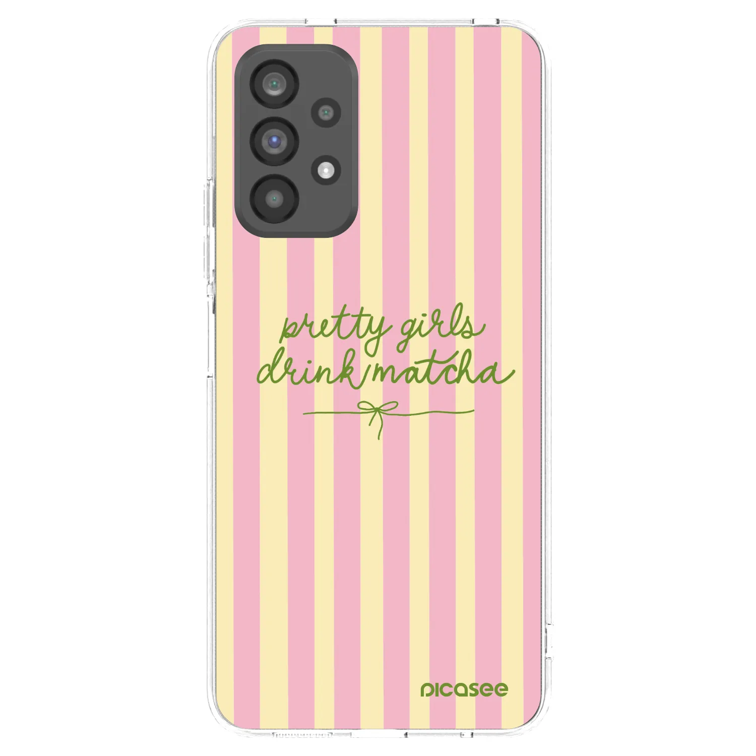 Picasee silikonska prozirna maskica za Samsung Galaxy A73 5G - Pretty matcha