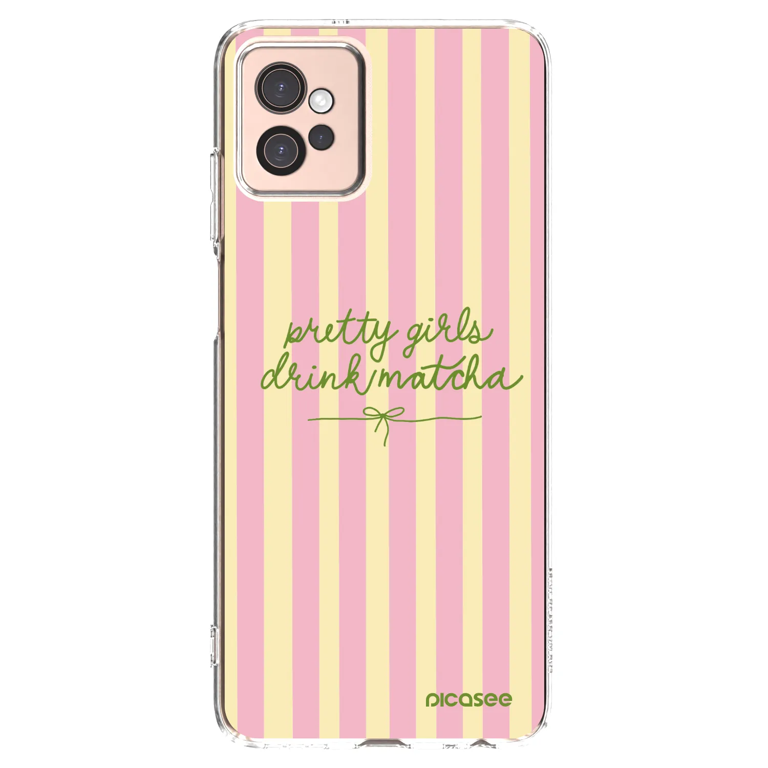 Picasee silikonska prozirna maskica za Motorola Moto G32 - Pretty matcha