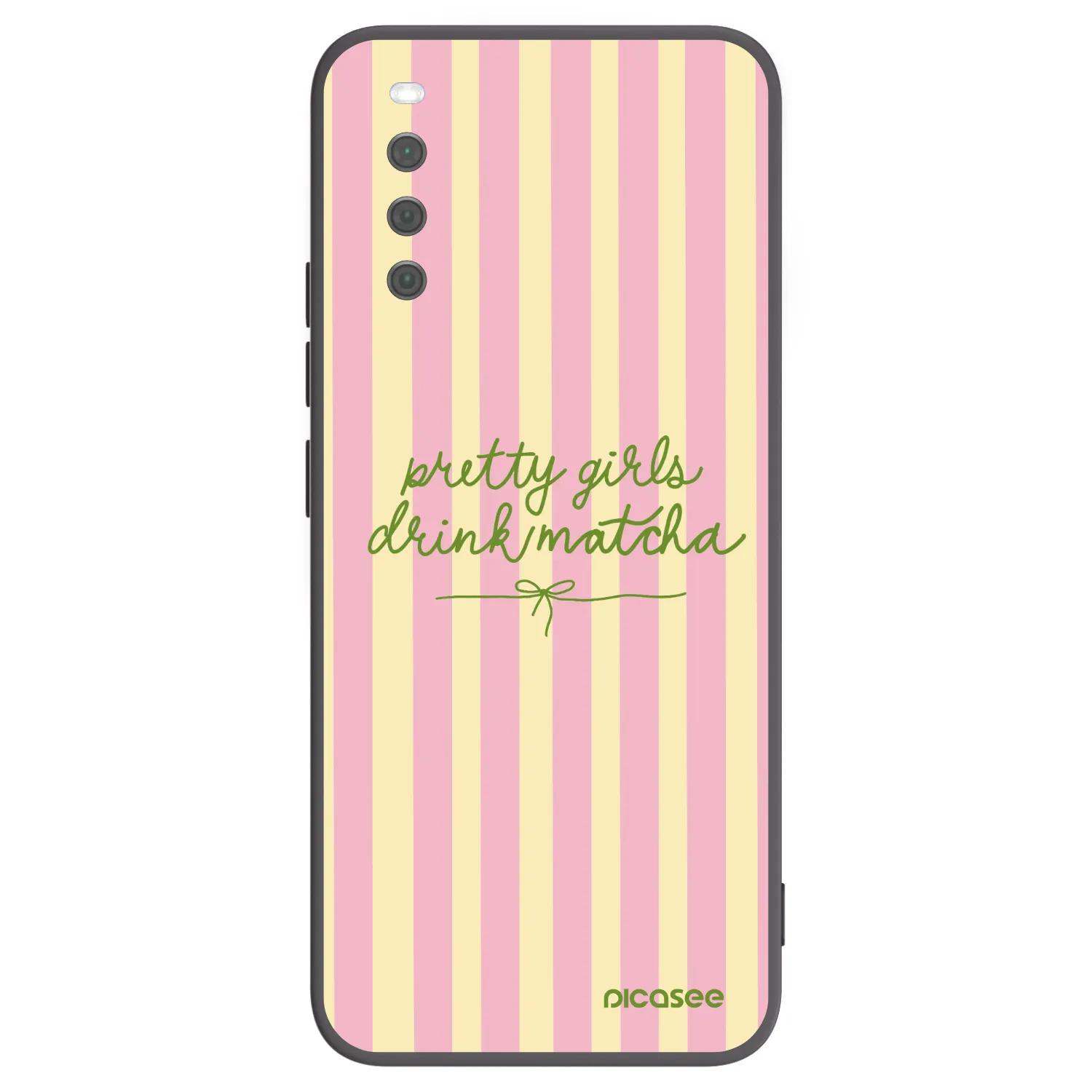 Picasee crna silikonska maskica za Sony Xperia 10 III - Pretty matcha