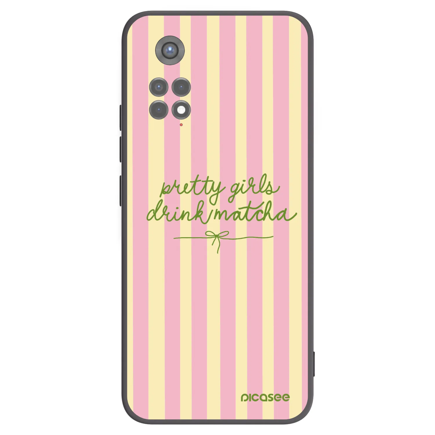 Picasee crna silikonska maskica za Xiaomi Redmi Note 11S 5G - Pretty matcha