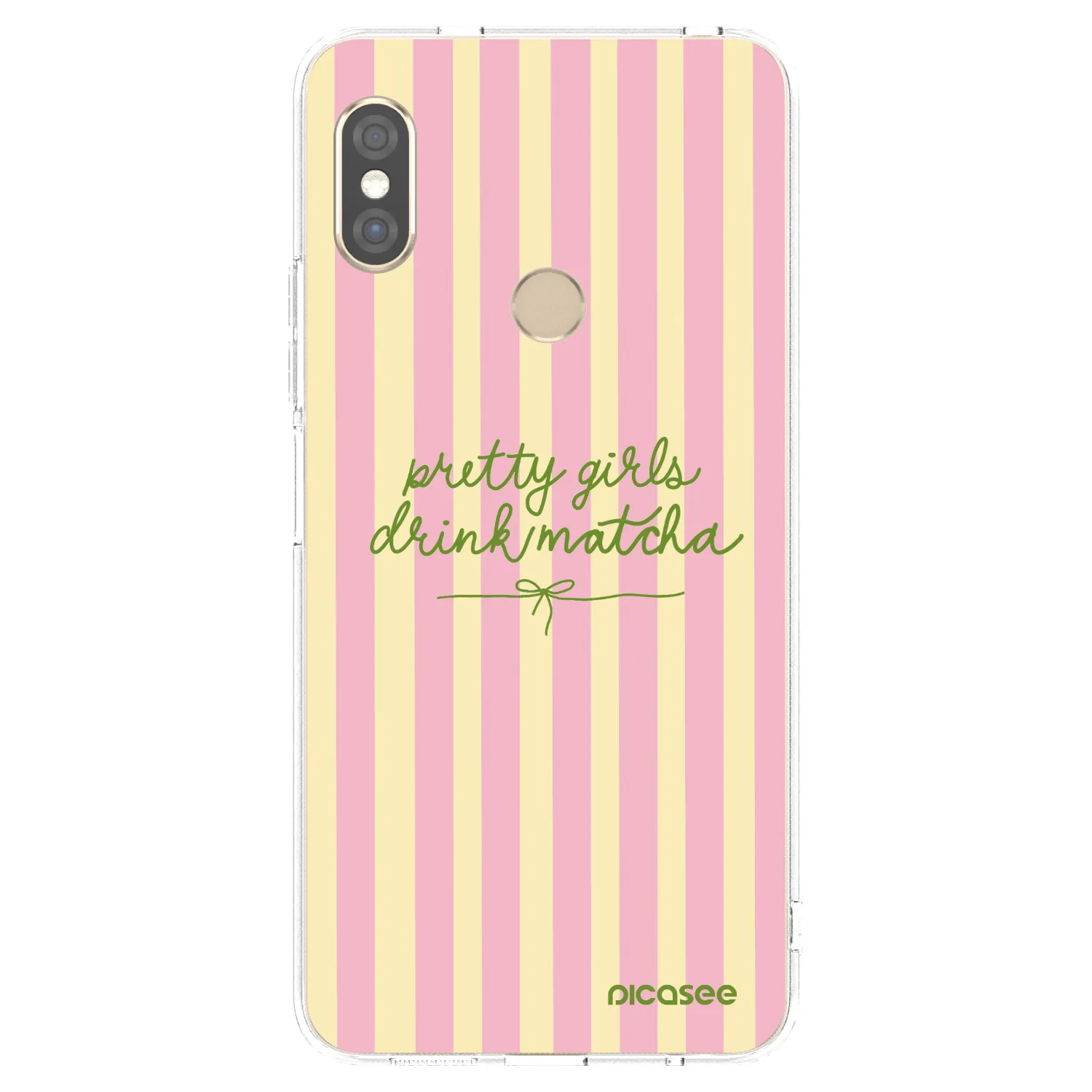 Picasee silikonska prozirna maskica za Xiaomi Redmi Note 5 Global - Pretty matcha