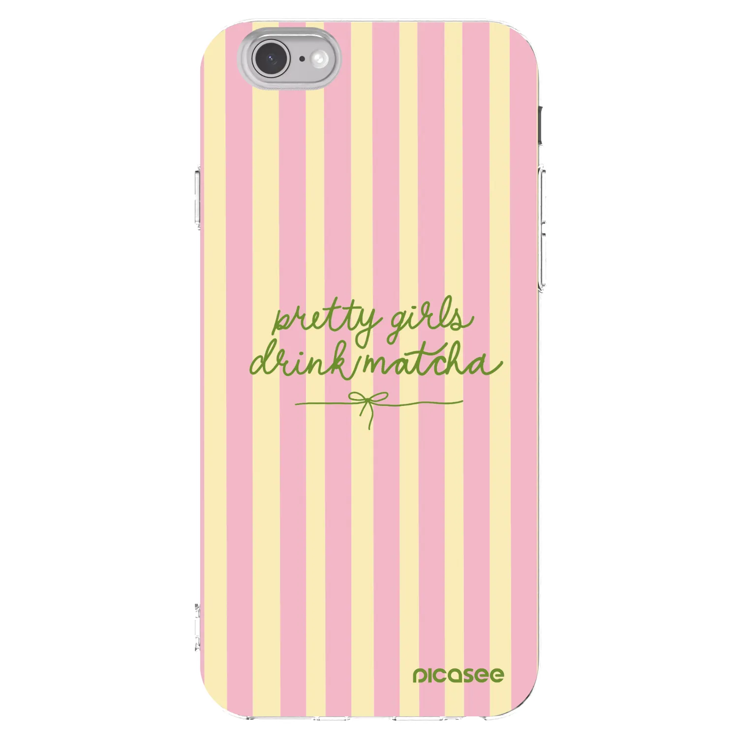 Picasee silikonska prozirna maskica za Apple iPhone 6/6S - Pretty matcha